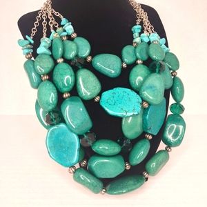 Turquoise native American style necklace